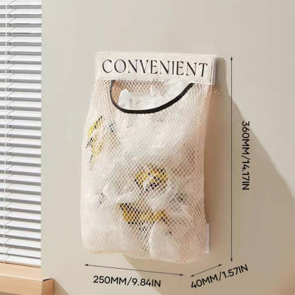 🥳✅ Plus de 50 000 exemplaires vendus ! Sac suspendu en filet – Réutilisable, lavable, respirant, la solution de rangement écologique qui libère de l’espace et garde vos affaires au sec 🌿✨