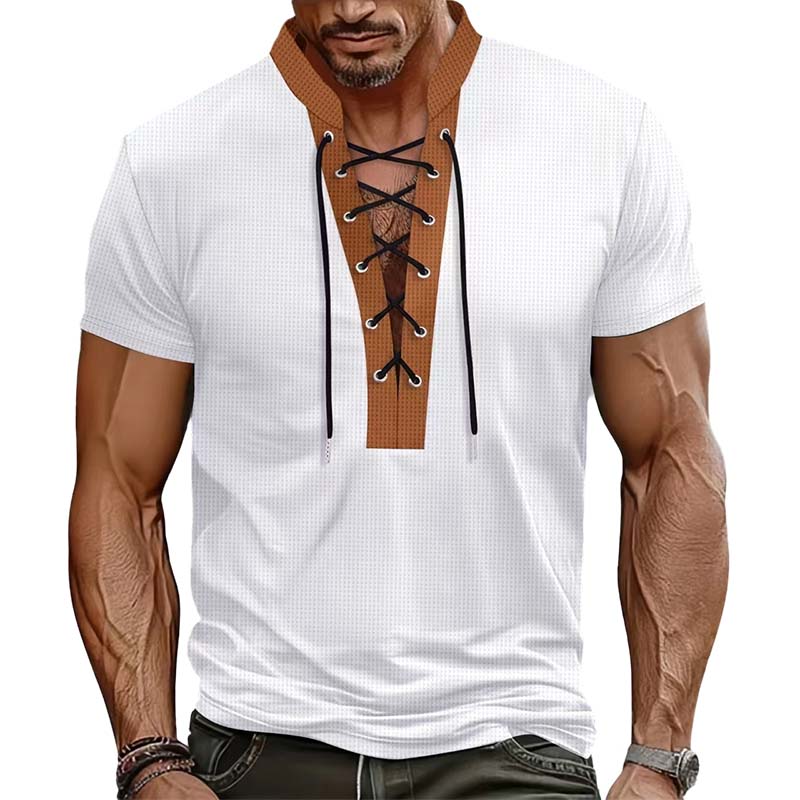 T-shirt décontracté à manches courtes pour homme