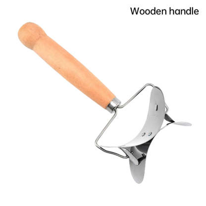 📢📢50 % DE RÉDUCTION !! ⏰Découpe-pâte à raviolis inox – Lame tranchante, manche bois, des feuilles de wonton parfaites en secondes, l’outil malin pour vos raviolis, gyoza et dim sum maison 🥢👌