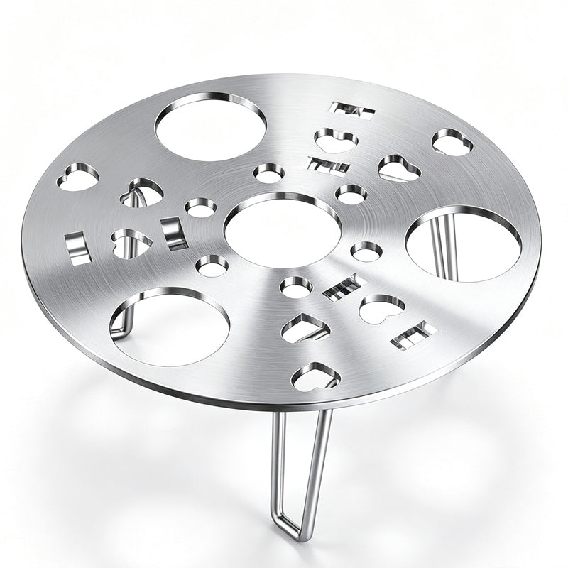 📢📢40 % DE RÉDUCTION !! ⏰Grille vapeur pliable en inox 🥚 Compact après repliage, s’adapte aux casseroles, indispensable pour votre cuisine 🍳