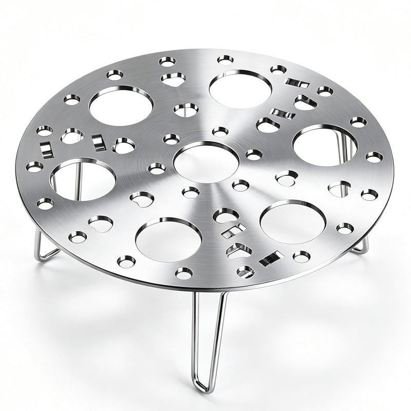 📢📢40 % DE RÉDUCTION !! ⏰Grille vapeur pliable en inox 🥚 Compact après repliage, s’adapte aux casseroles, indispensable pour votre cuisine 🍳