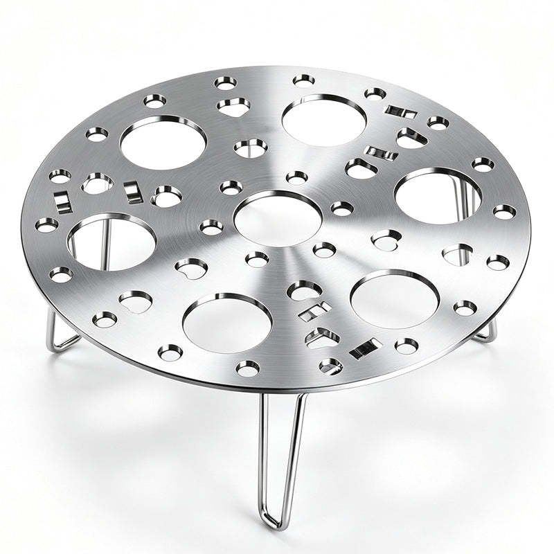 📢📢40 % DE RÉDUCTION !! ⏰Grille vapeur pliable en inox 🥚 Compact après repliage, s’adapte aux casseroles, indispensable pour votre cuisine 🍳