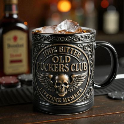 🖤“My One & Only Last F***” Black & Gold Raven Mug