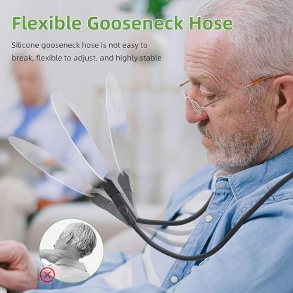 🔍5X Magnifying Glass with 5.12in Diameter Magnifying Lens - Neck-worn design frees your hands✨