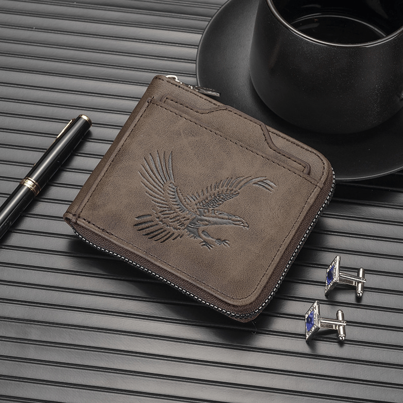 Last Day 49% OFF 🔥 Eagle Emblem Men’s Wallet – A Symbol of Strength &