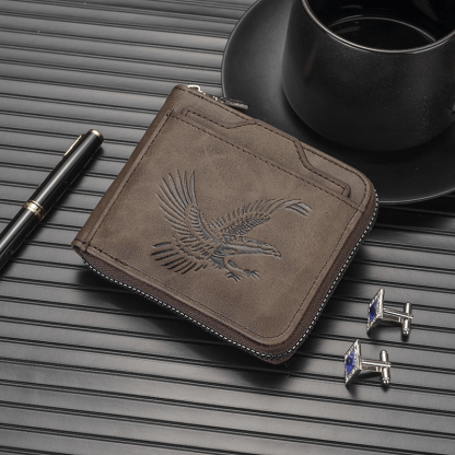 Last Day 49% OFF 🔥 Eagle Emblem Men’s Wallet – A Symbol of Strength & Freedom