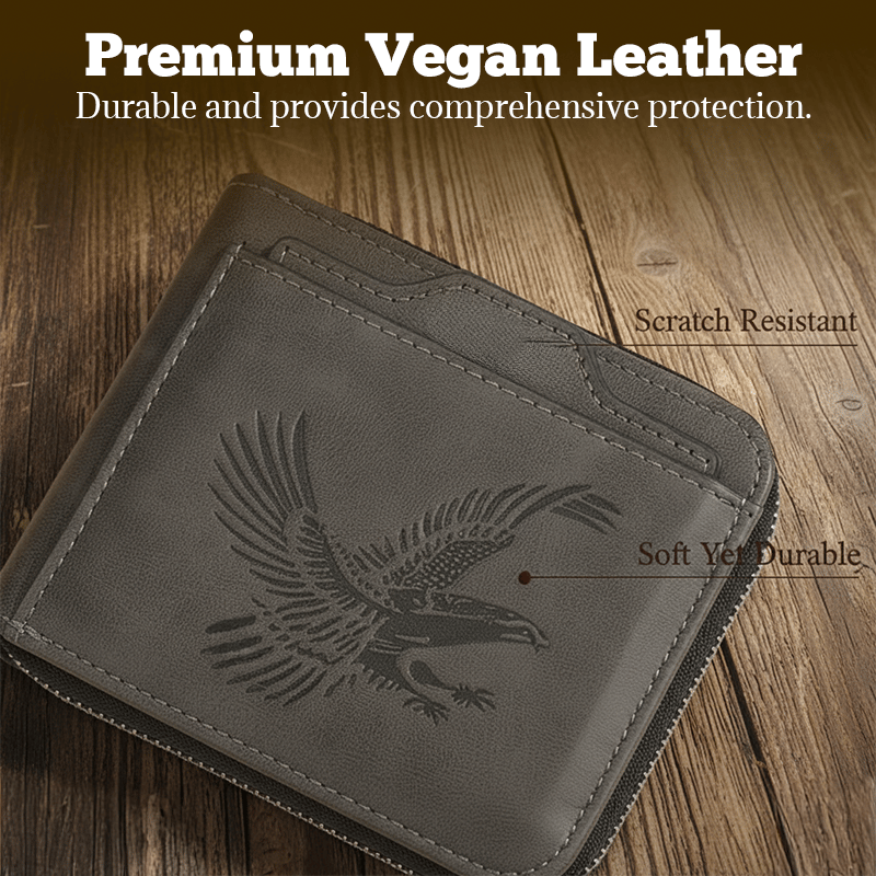 Last Day 49% OFF 🔥 Eagle Emblem Men’s Wallet – A Symbol of Strength & Freedom