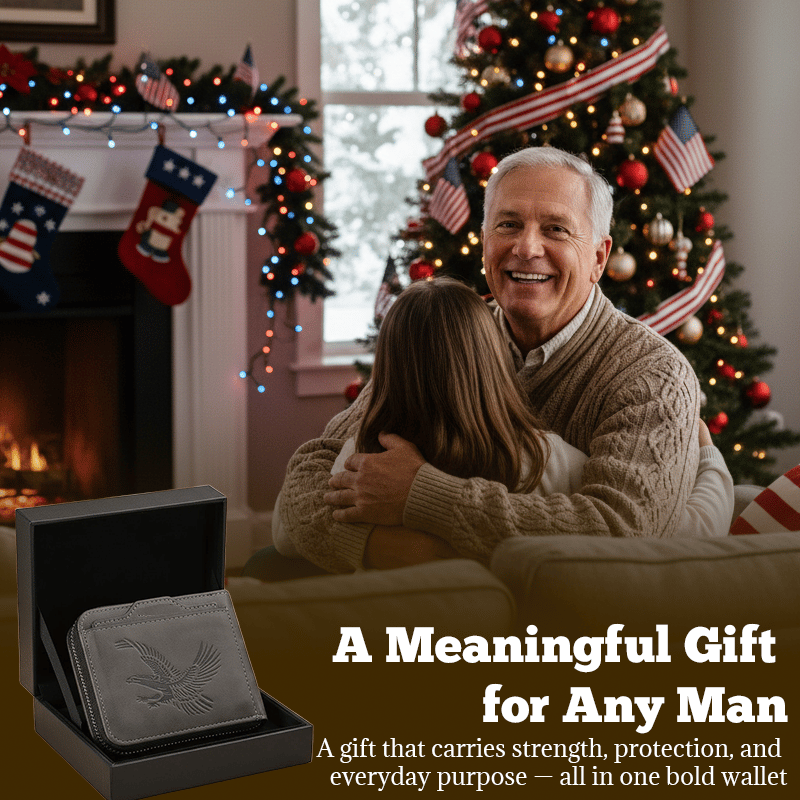 Last Day 49% OFF 🔥 Eagle Emblem Men’s Wallet – A Symbol of Strength & Freedom
