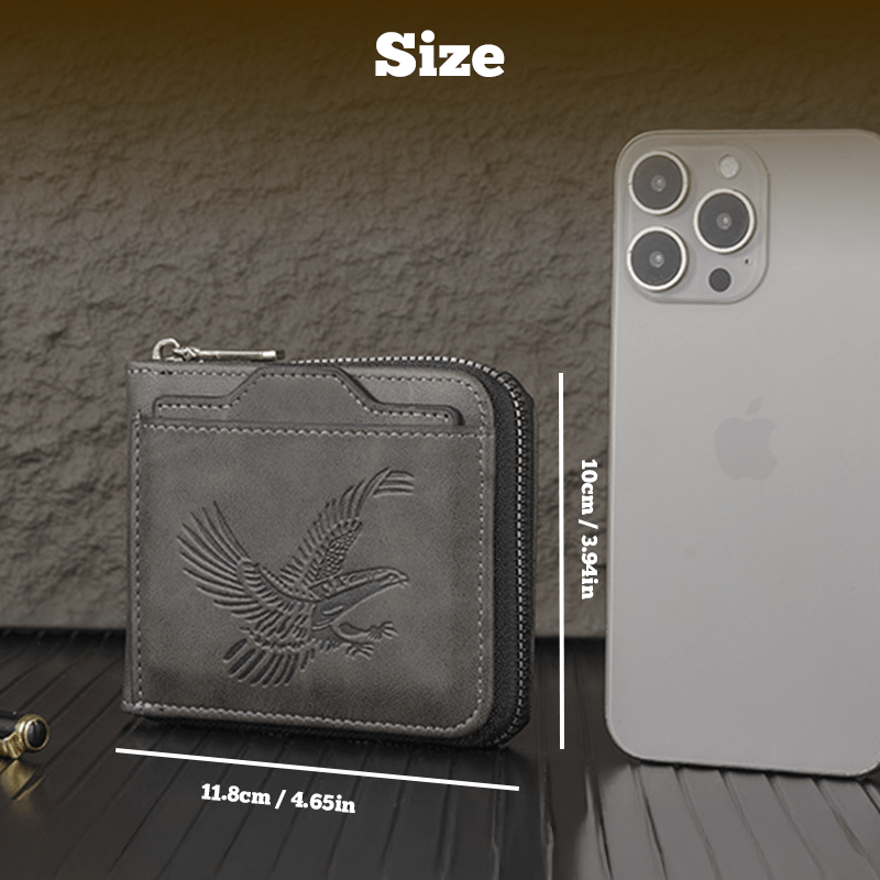 Last Day 49% OFF 🔥 Eagle Emblem Men’s Wallet – A Symbol of Strength & Freedom