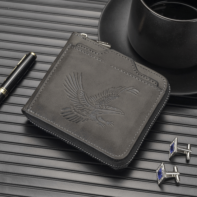 Last Day 49% OFF 🔥 Eagle Emblem Men’s Wallet – A Symbol of Strength &
