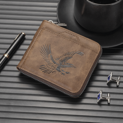 Last Day 49% OFF 🔥 Eagle Emblem Men’s Wallet – A Symbol of Strength & Freedom