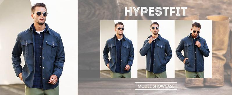 Men's Flannel Lined Shacket Jacket