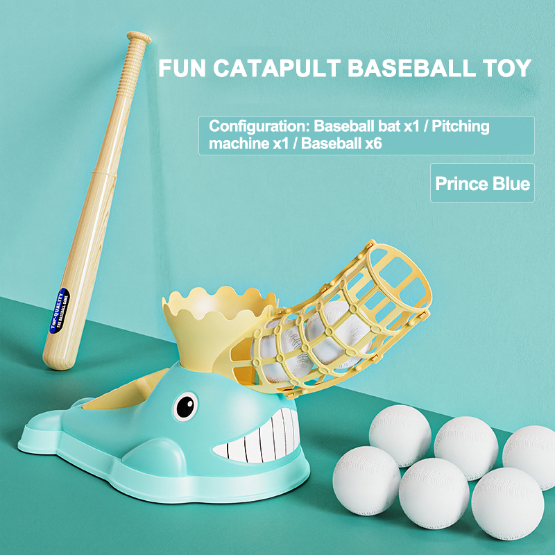 Kids Foot-Step Baseball Launcher Training Set
