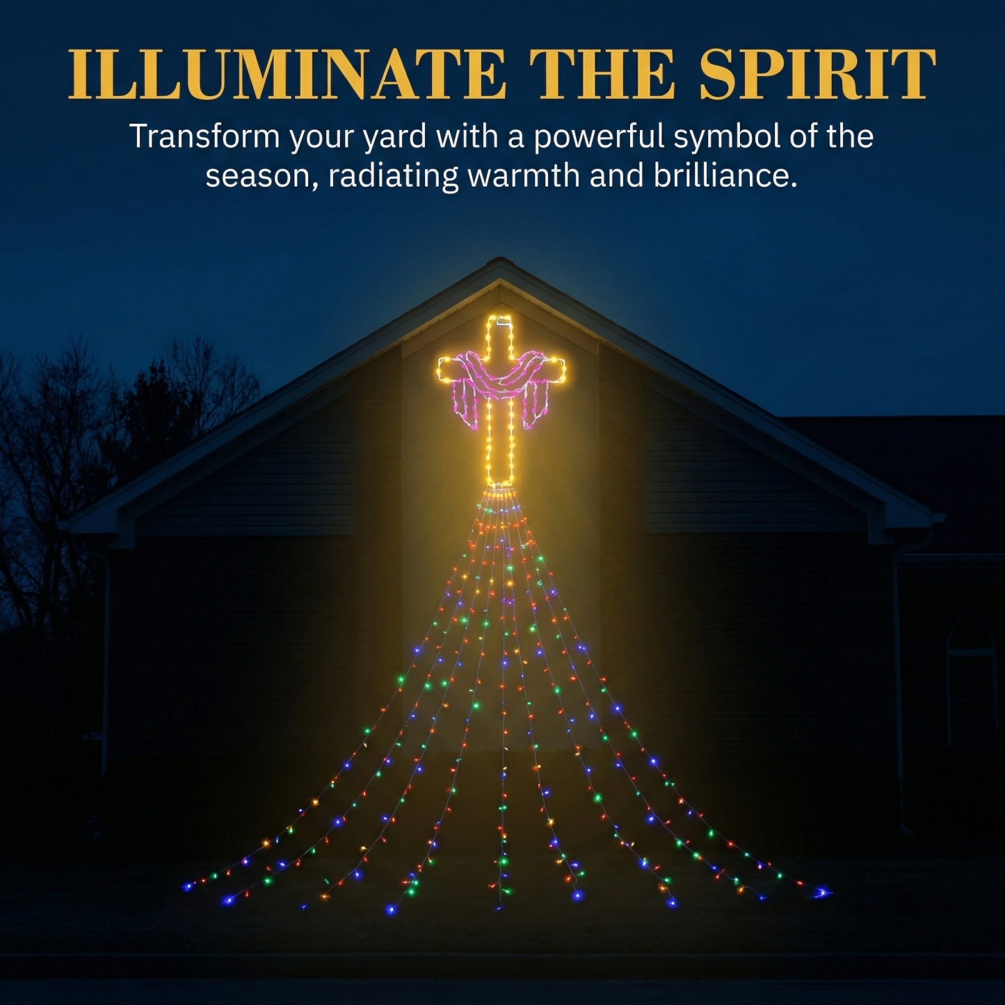 12 FT Easter Waterfall String Lights