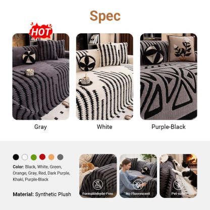 🎉Soft Plush Non-Slip Couch Cover🍂