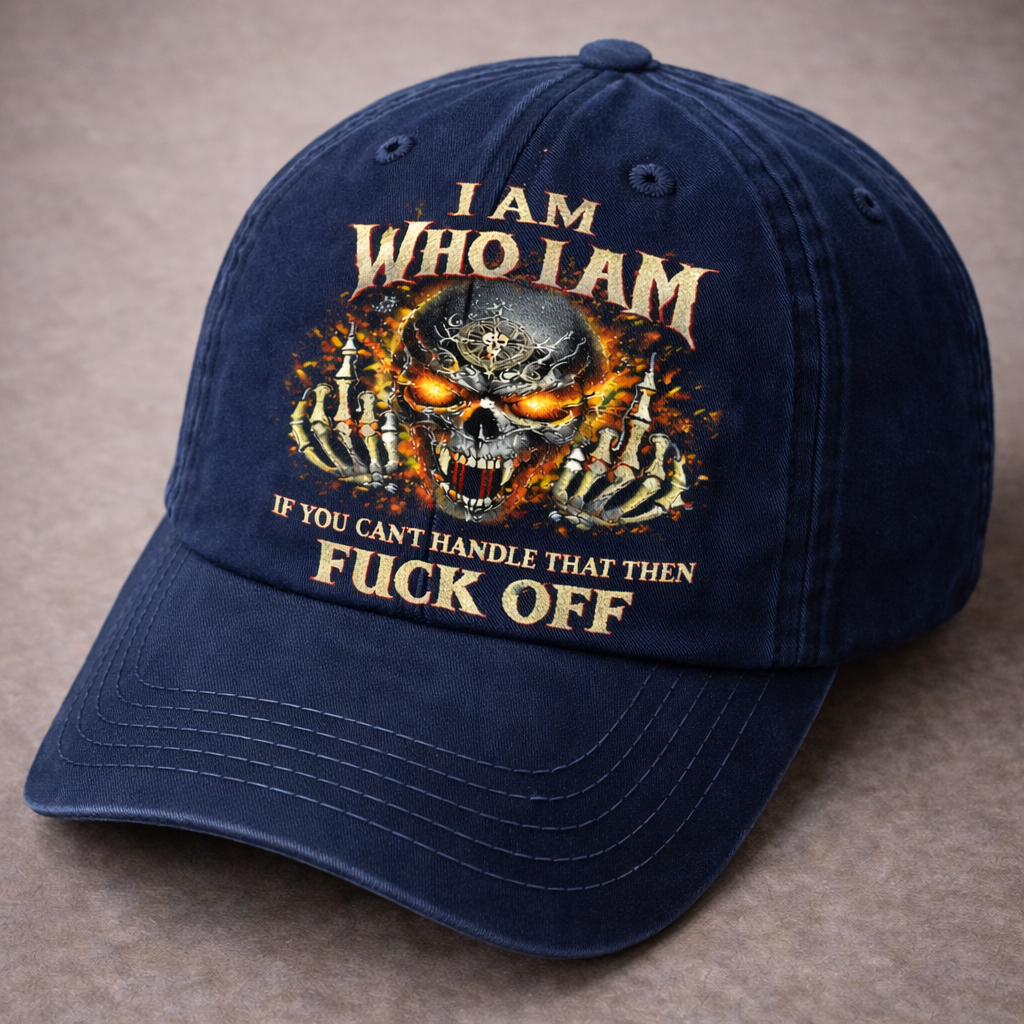 🔥 Rebellious Skull Embroidered Baseball Cap 