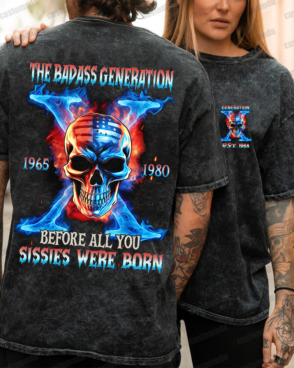 Gen X The Badass Generation Custom Year T-shirt
