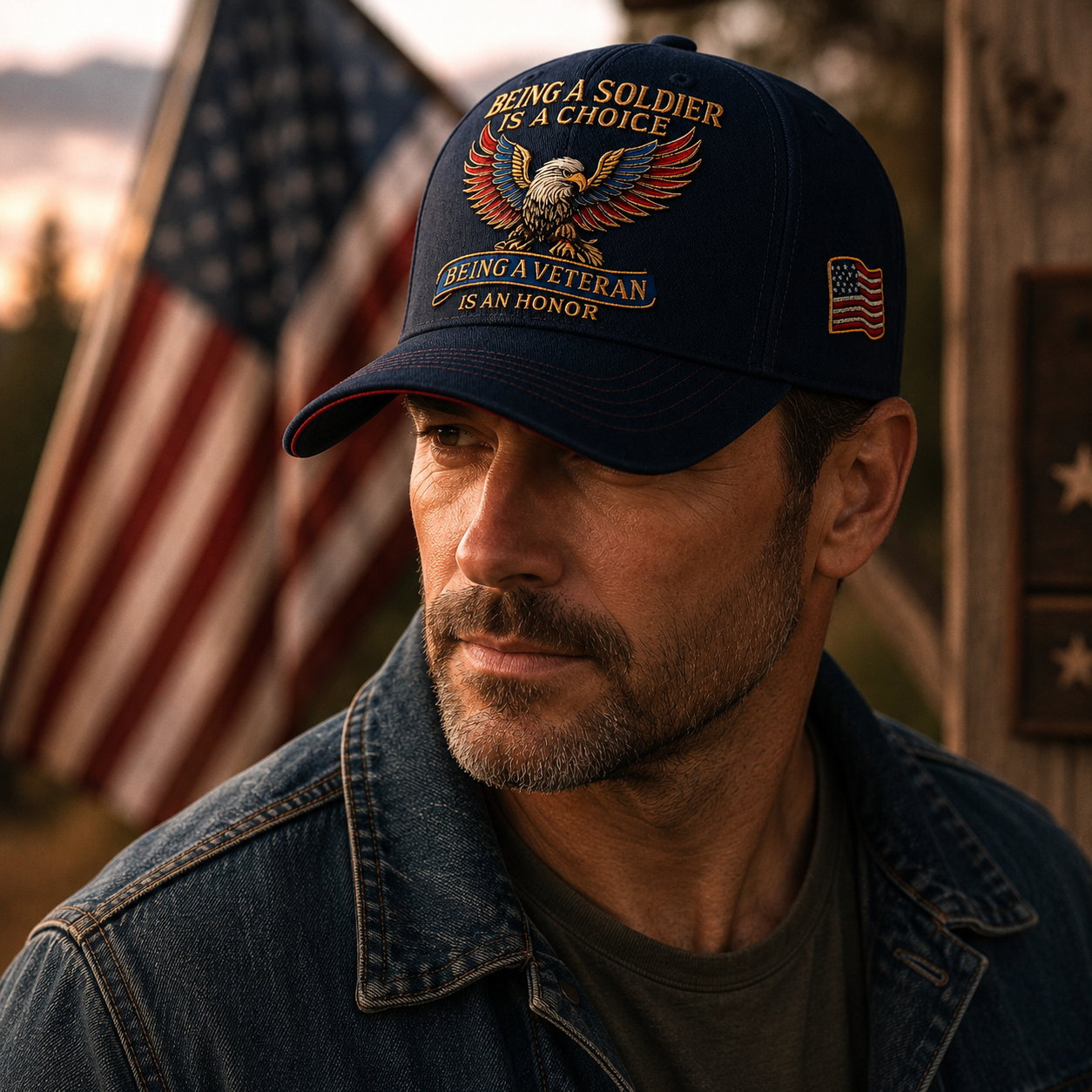 🦅 “Being a Soldier, Being a Veteran” Commemorative Cap