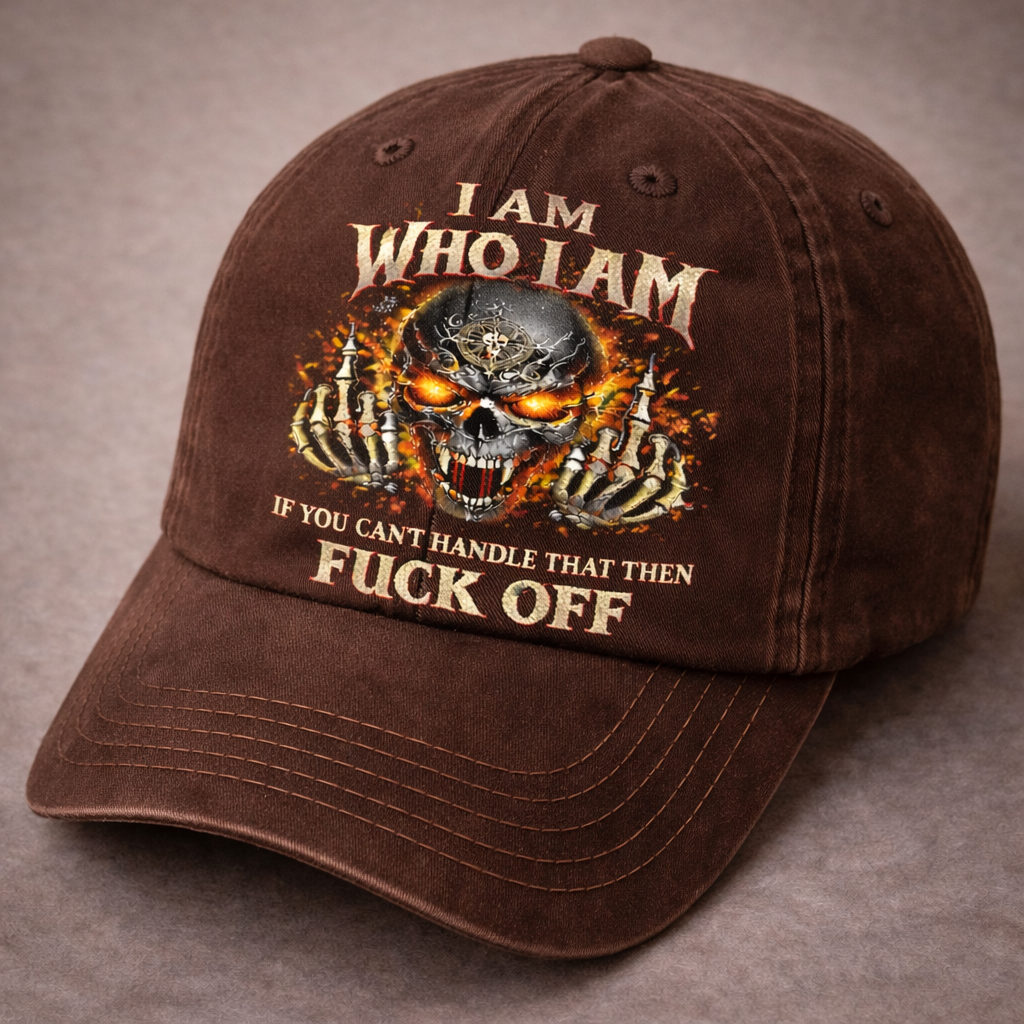 🔥 Rebellious Skull Embroidered Baseball Cap 