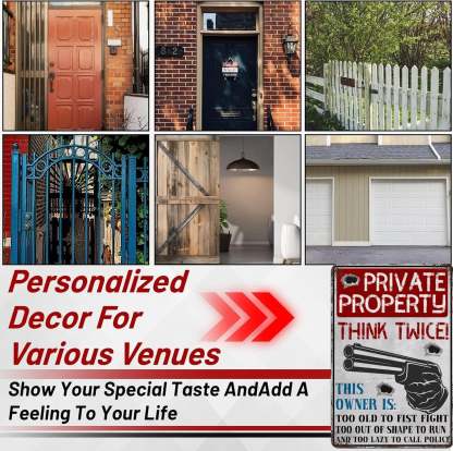 🔥LAST DAY 49% OFF - Funny Private Property Metal Warning Sign