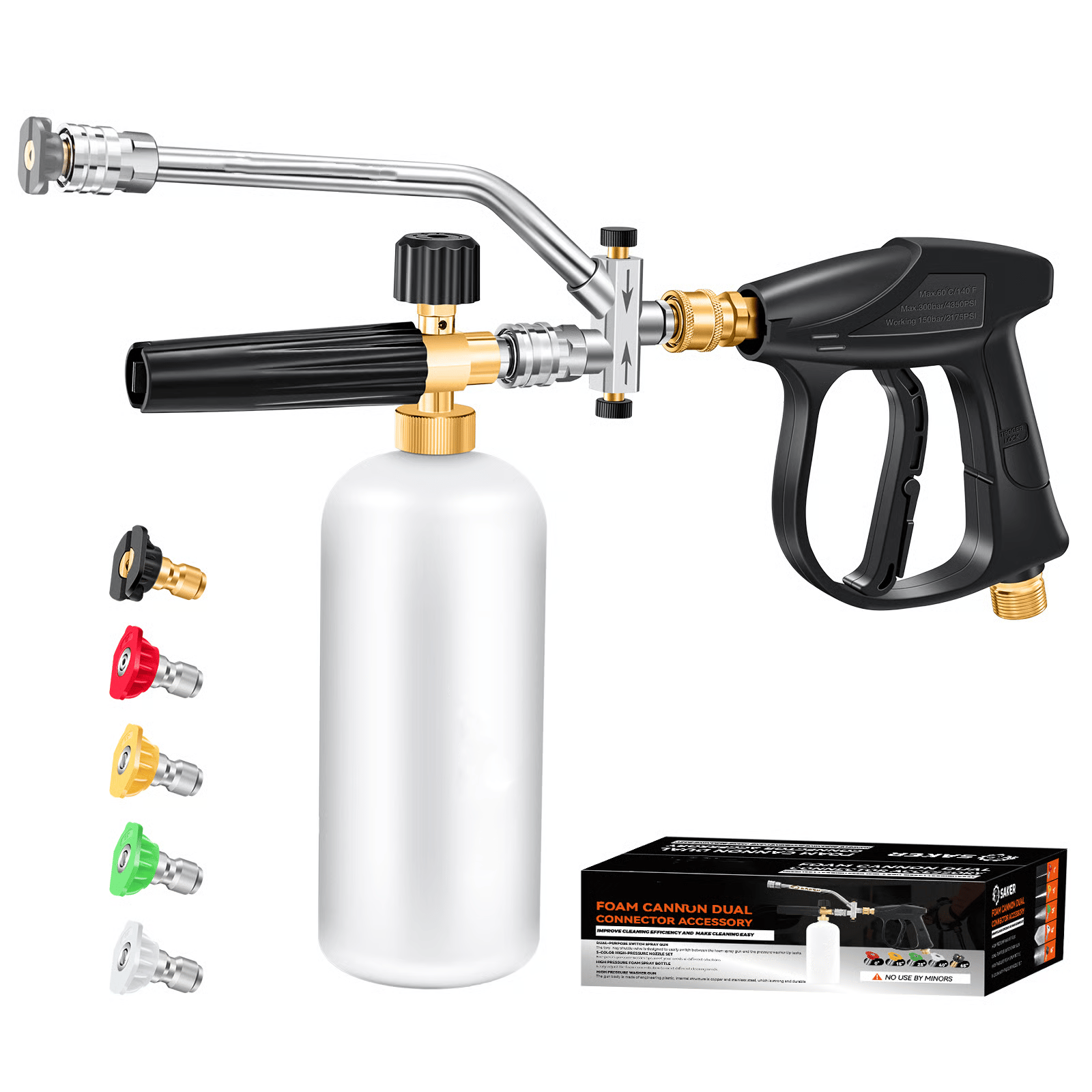 🔥 Foam Cannon Dual Connector Accessory