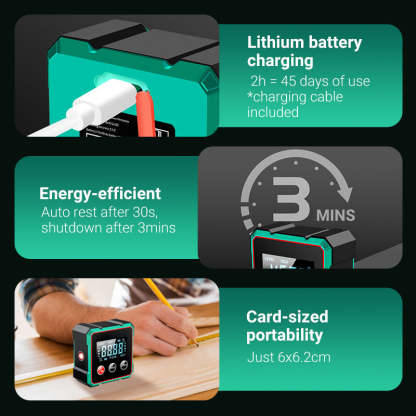 📢🔧 HOT SALE 50% OFF 🔥4-Side Magnetic Digital Angle Gauge with Laser