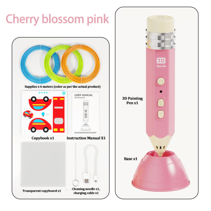 [49% OFF Holiday Special] Viral Pencil-Shaped 3D Printing Pen for Kids – Safe Low-Temp, Wireless & STEM Certified