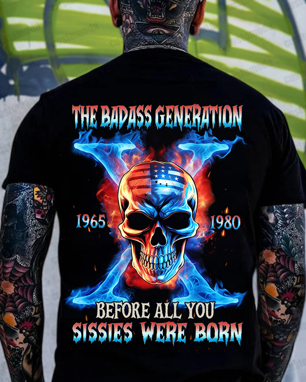 Gen X The Badass Generation Custom Year T-shirt