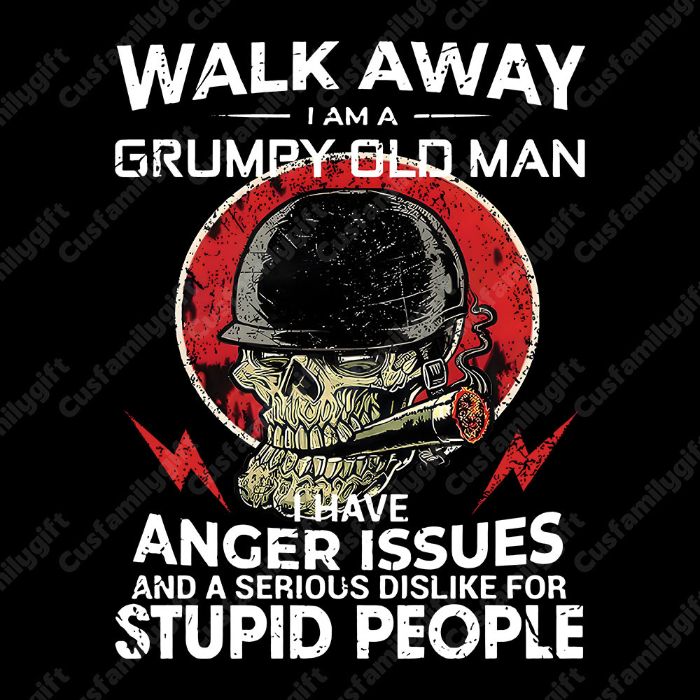 BOOMER T-shirt, Walk Away I Am A Grumpy Old Man T-shirt, Custom Year Of Birth 