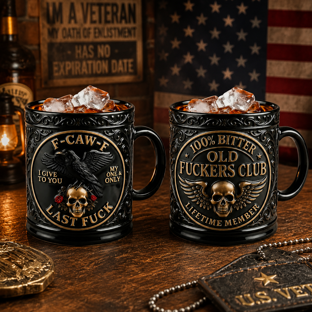 🖤“My One & Only Last F***” Black & Gold Raven Mug