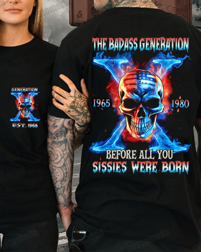 Gen X The Badass Generation Custom Year T-shirt