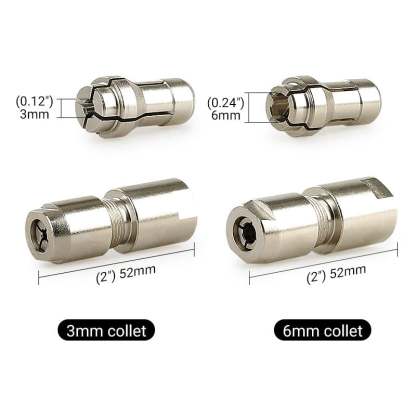 ⚙️Angle Grinder Conversion Kit 🔧 3mm/6mm Dual Collet – Universal Straight Grinder Adapter for Carving & Polishing