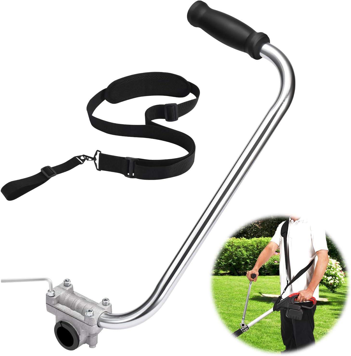 🔥 Best-Seller – Ergonomic String Trimmer Handle Extension for Better Grip & Control 🌿
