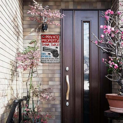 🔥LAST DAY 49% OFF - Funny Private Property Metal Warning Sign