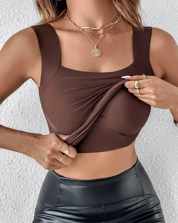 ⏳ Time-Limited Special! ⏰ Women’s U-Neck Thermal Tank with Built-In Bra – Warm, Supportive & Braless Comfort ❄️❤️