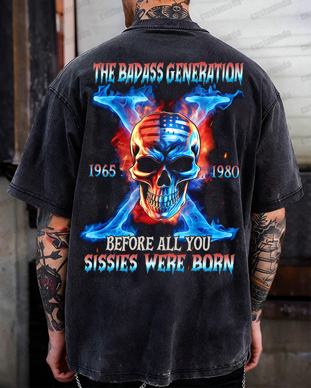 Gen X The Badass Generation Custom Year T-shirt