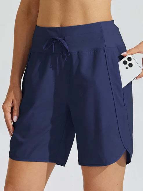 ⏰Hot Sale Women's Active 7 Inseam Athletic Long Running High Wasistband Shorts