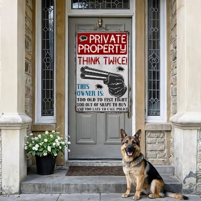 🔥LAST DAY 49% OFF - Funny Private Property Metal Warning Sign