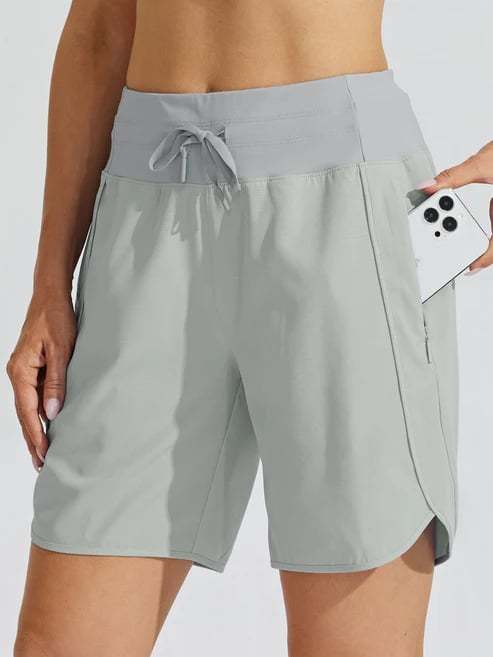 ⏰Hot Sale Women's Active 7 Inseam Athletic Long Running High Wasistband Shorts