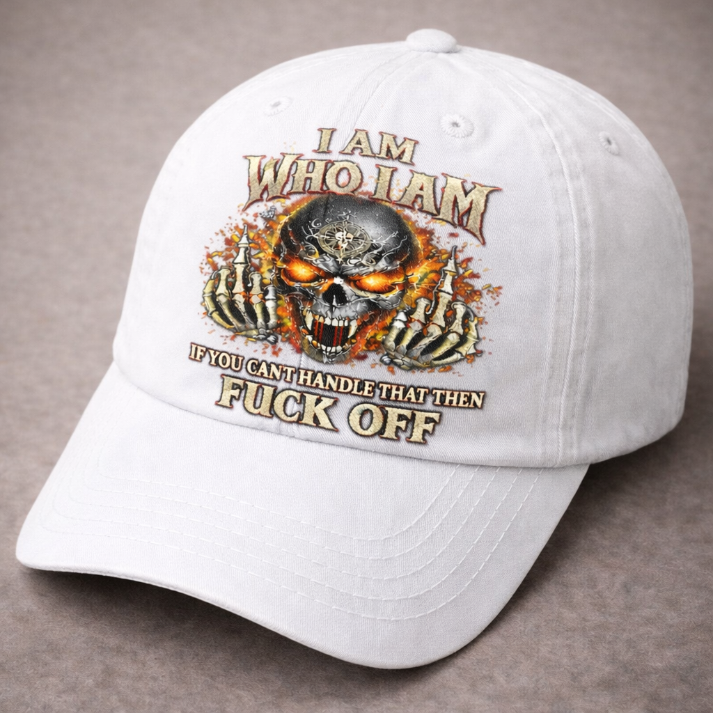 🔥 Rebellious Skull Embroidered Baseball Cap 