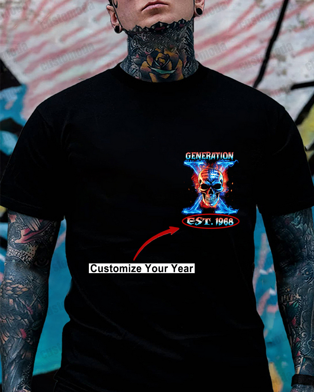 Gen X The Badass Generation Custom Year T-shirt