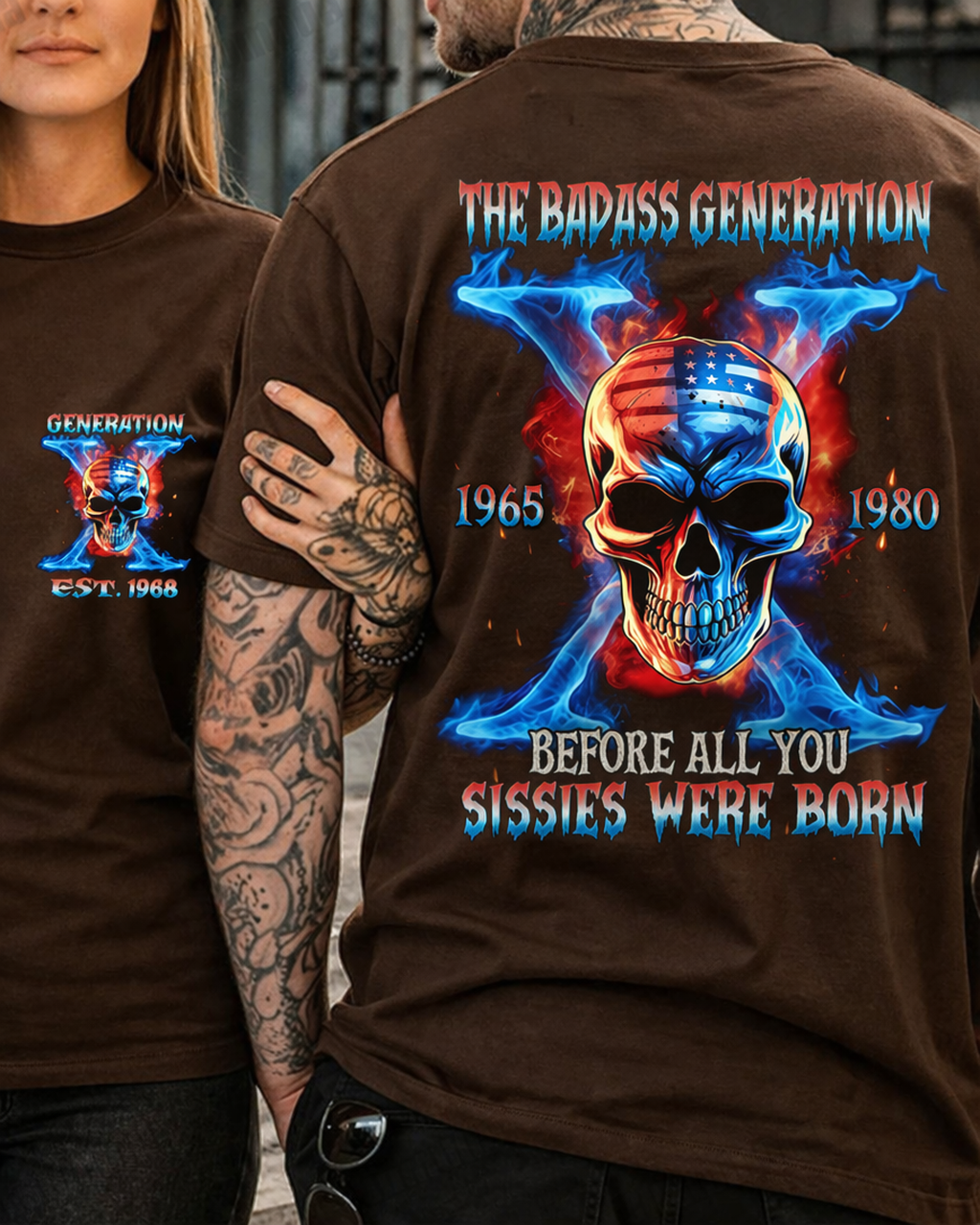 Gen X The Badass Generation Custom Year T-shirt