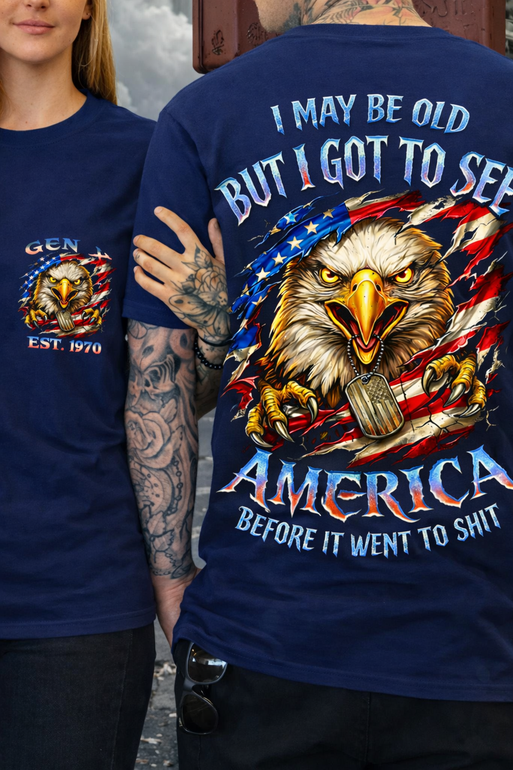 I May Be Old But I Got To See The Usa Before It Went To Shit Custom Year T-shirt