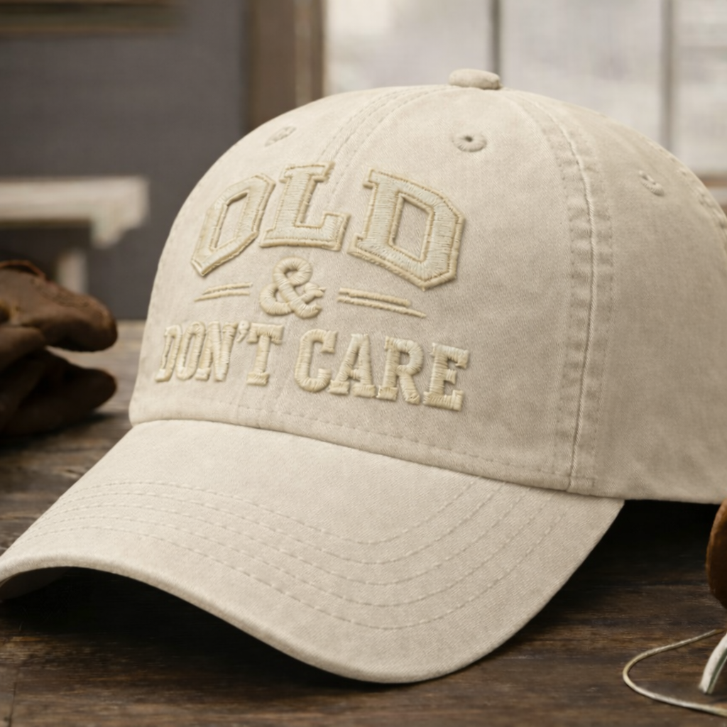 OLD&DON'T CARE Embroidery Hat