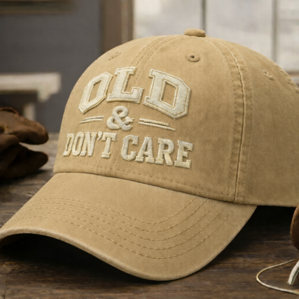 OLD&DON'T CARE Embroidery Hat