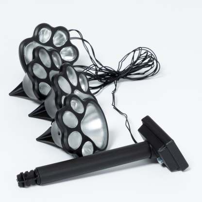 Paw Print Solar Ground Lights - Set of 4