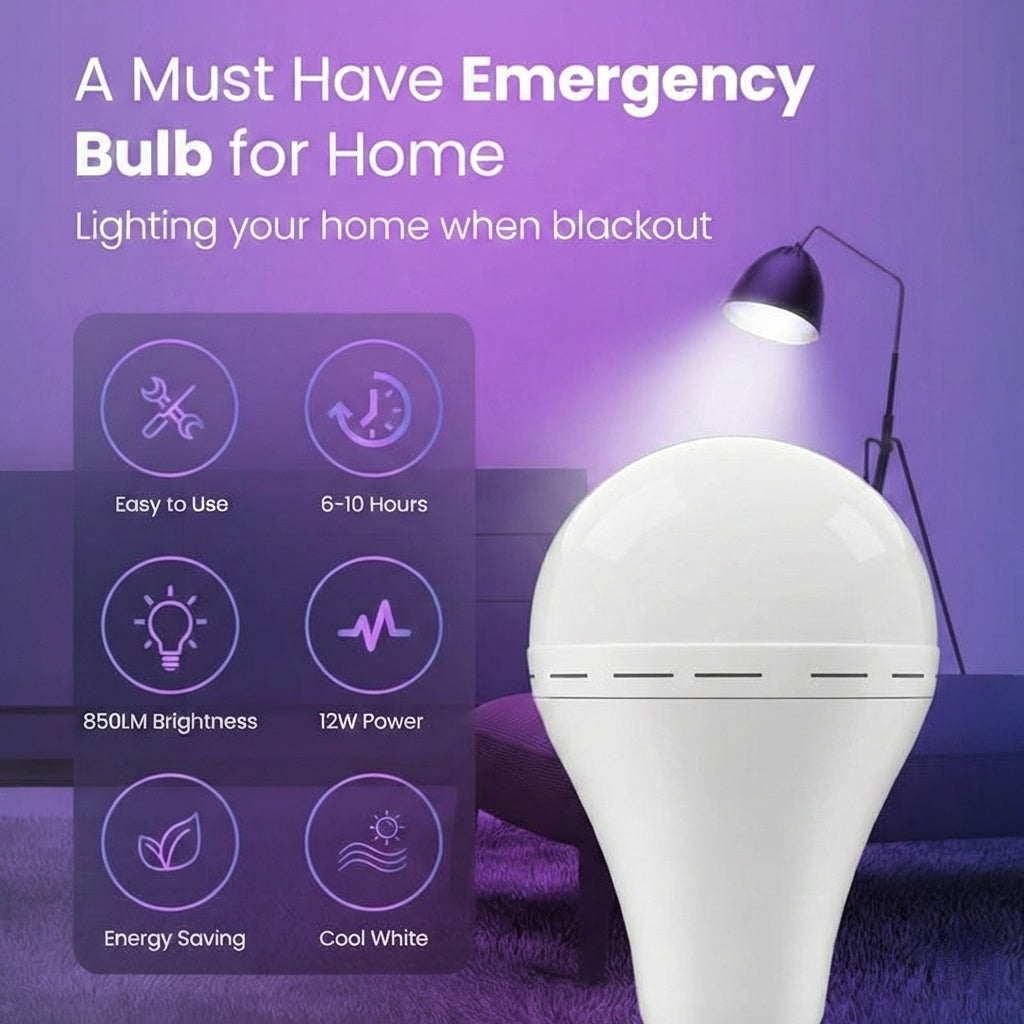Rechargeable Emergency Light Bulbs