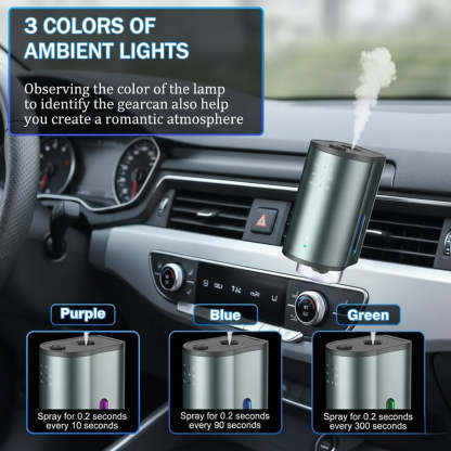 Auto-Aromatherapy Smart Car Air Freshener Diffuser with 3 Scent Options