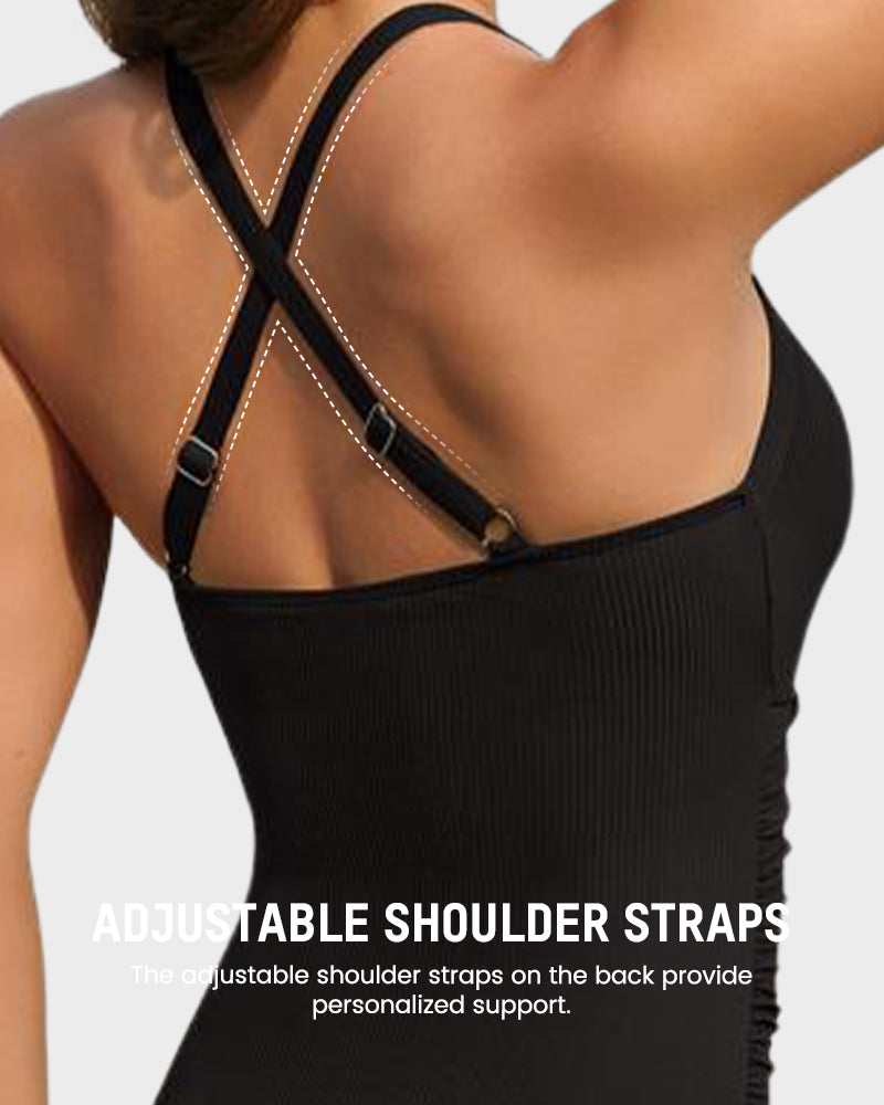 Slimming Tummy Control Ruched One-Piece Swimsuit
