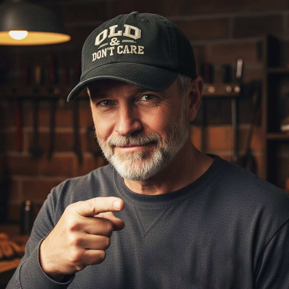 OLD&DON'T CARE Embroidery Hat